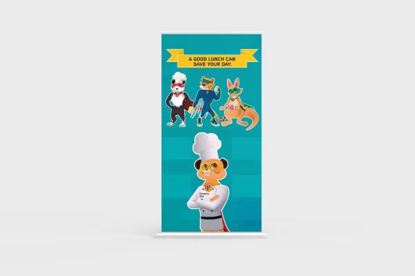Free Standing Floor Display “Lunch Can Save Your Day”