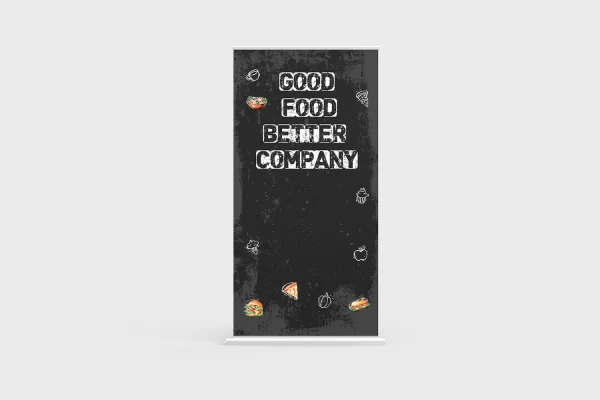 Free Standing Floor Display “Good Food Better Company”