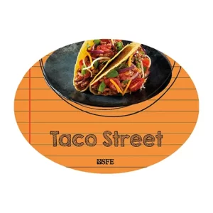 TACO STREET Sign