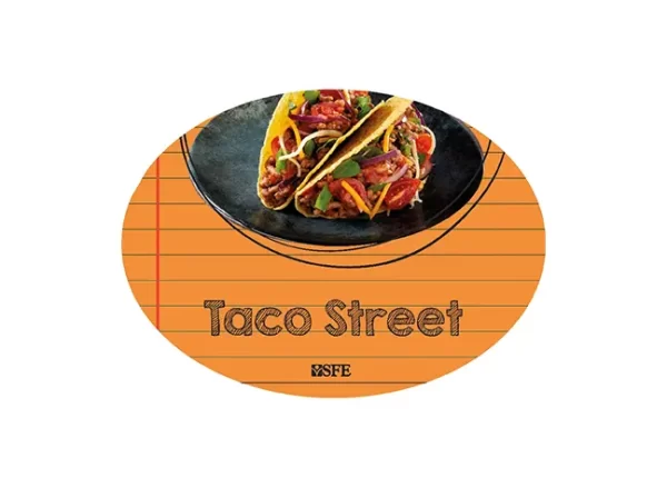 TACO STREET Sign
