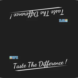 Taste The Difference Table Cover (Black)