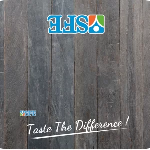 Taste The Difference Table Cover With Logo (Wood Grain)
