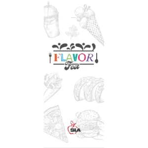 Flavor Fest SLA Logo Pull Up Banner White