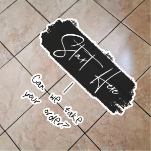 Directional Floor Graphic “Start Here”