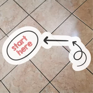 Directional Floor Graphic “Start Here”