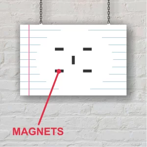 Magnetic Backer Panel “Index Card”