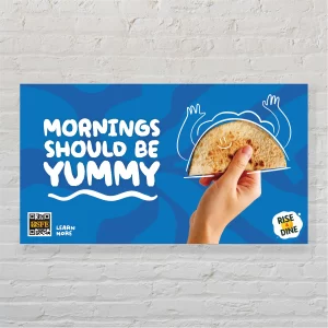 Mornings Should Be YUMMY Art Poster