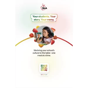 Table Top Banner “Your Students. Your Story. Your Menu.”